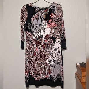 White House Black Market Patterned Dress